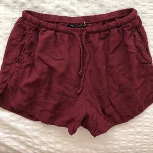 Brandy Melville Maroon Eve Shorts